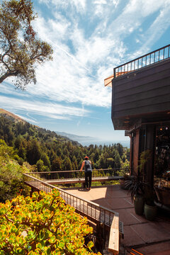 Single Man Takes In Big Sur Views