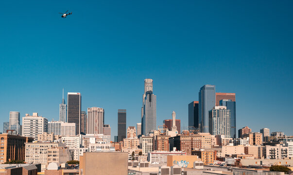 Rooftop View of Downtown Los Angeles