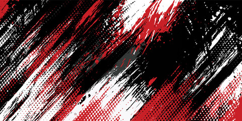 Gaming esport background striking stripes electric banner vector illustration design red black grunge brush wing comic pattern modern abstract concept livery stripes decal paint splash splatter.eps 10 © Samsul
