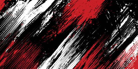 Gaming esport background striking stripes electric banner vector illustration design red black grunge brush wing comic pattern modern abstract concept livery stripes decal paint splash splatter.eps 10 © Samsul