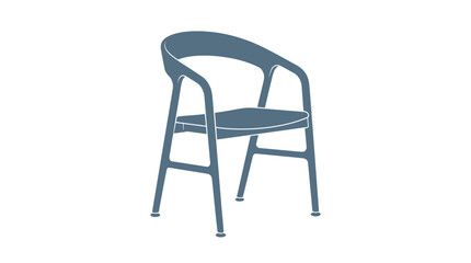 Minimalist Scandinavian style chair with modern design for contemporary home interior © Setya