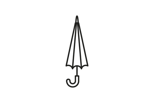 Closed Umbrella Minimalist Icon