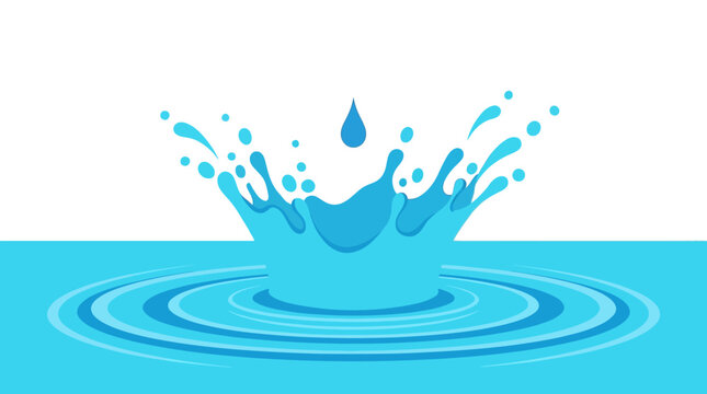 Water Drop Liquid Splash.
