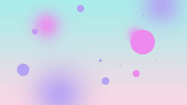 Soft Pastel Gradient Background with Abstract Floating Circles