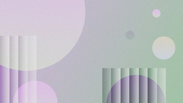 Abstract Pastel Geometric Gradient Background with Soft Shapes