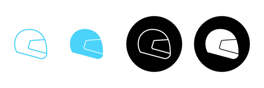 Helmet icon vector. Motorcycle helmet sign and symbol. Construction helmet icon. Safety helmet
