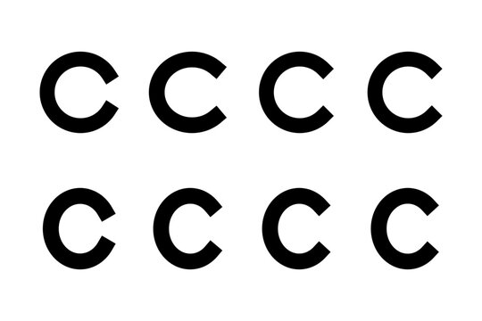 Copyright icon vector illustration. copyright sign and symbol