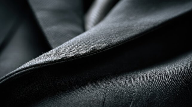 Close up of black fabric