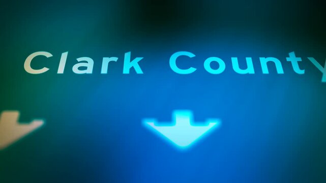 Crime Filler Shot - Cinematic Washington State Highway Sign - Clark County