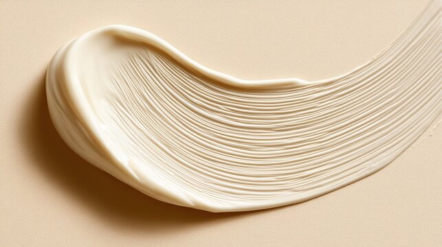 Smooth, creamy cosmetic texture swatch with subtle ridges