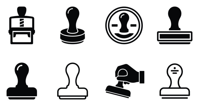 Minimalist teacher stamp icon variations set, premium vector line art bundle for digital marketing, clean geometric horizontal stamps graphic designs for creative branding projects isolated on