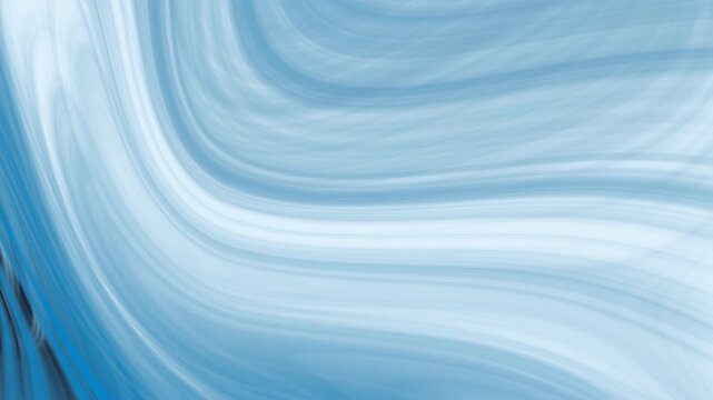 Elegant abstract blue wave background with smooth glossy liquid texture and seamless loop motion