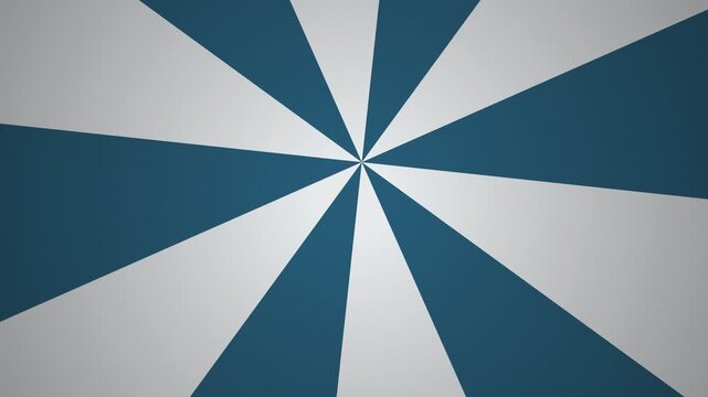 Sunburst radial pattern with blue and white geometric rays