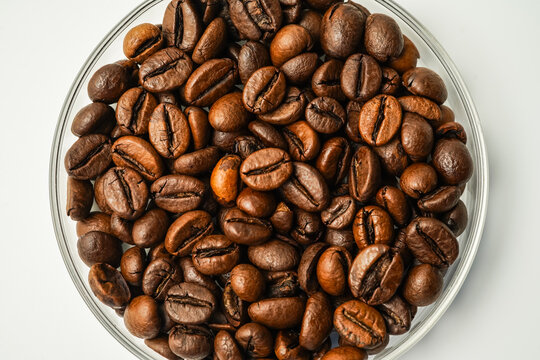 Kopi Luwak Indonesian premium coffee beans isolated, selected coffee beans