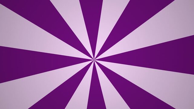 Purple sunburst pattern with rotating radial rays for dynamic motion graphic design