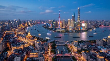 Naklejka premium China's urban areas