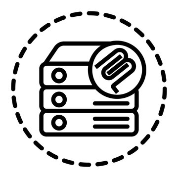 database storage Line Icon