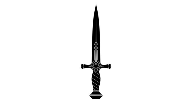 Sharp vertical dagger or short sword icon.