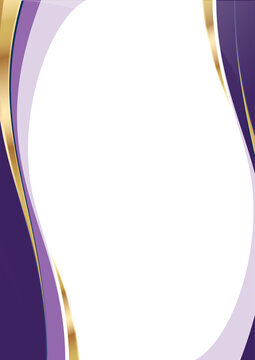 abstract premium certificate background design with amethyst gold wavy line