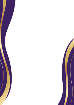 elegant award certificate background layout with amethyst gold wave