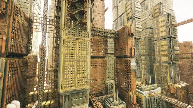Engineered frameworks and patterned facades evoke suspense. Technical designs and mazelike pathways generate cinematic atmosphere and anticipation