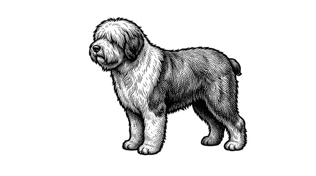 Shih Tzu Dog Breed Portrait.