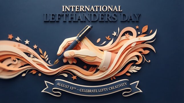International lefthanders day august 13 celebrate lefty creativity paper craft style