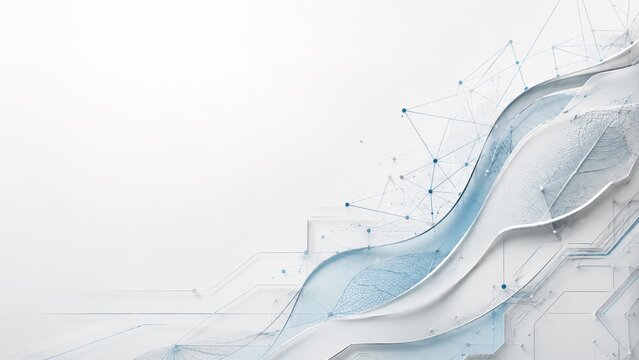 Premium Cybersecurity Network Editorial Background with Elegant Negative Space