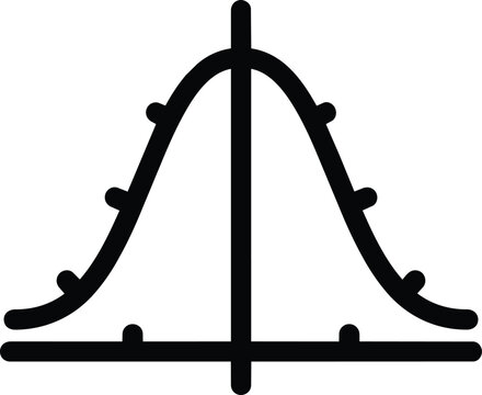 Normal distribution bell curve showing data probability