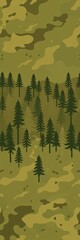 Obraz premium Seamless khaki background army vector illustration for print hunting forest design, greenery, green