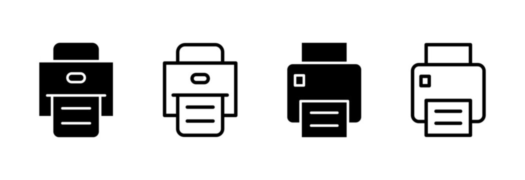 Print icon symbol for apps and websites. printer sign and symbol