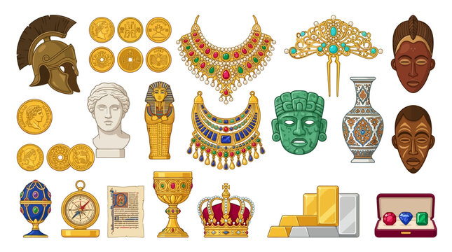 Ancient Egyptian Gold Treasures.