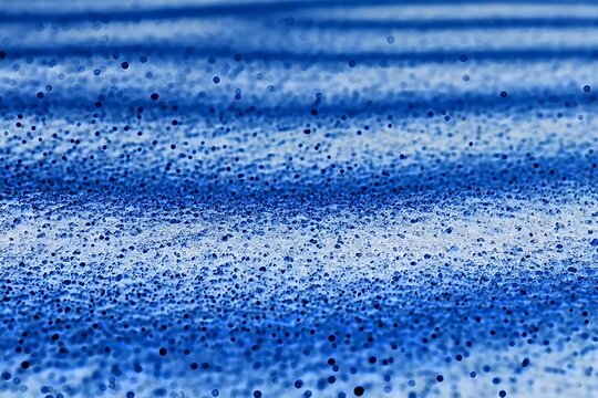 Blue Glitter Sand Texture with Bokeh Sparkles, Abstract Cobalt Blue Dust Background