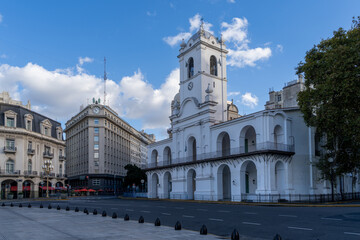 Obraz premium Plaza de Mayo Buenos Aires View of Cabildo