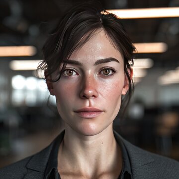 Woman portrait indoors professional attire