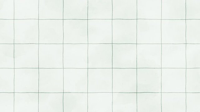 Scandinavian mint green windowpane pattern repeating loop background with hand drawn lines