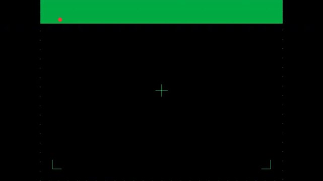night vision recording interface minimal thin line green cctv monitor screen overlay loop 4k