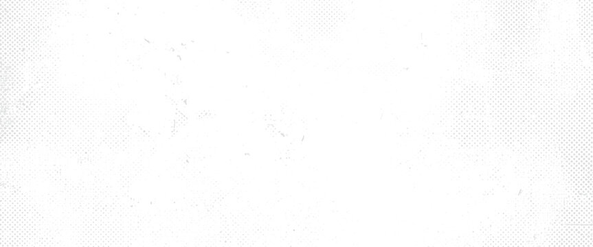 Faded halftone dot pattern with scattered specks and subtle grunge texture abstract background