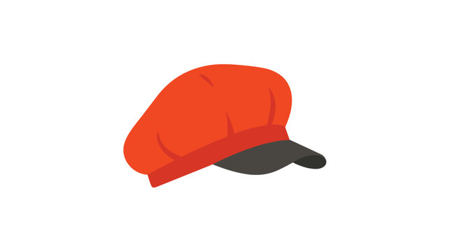 Stylish newsboy flat cap bonnet vector design