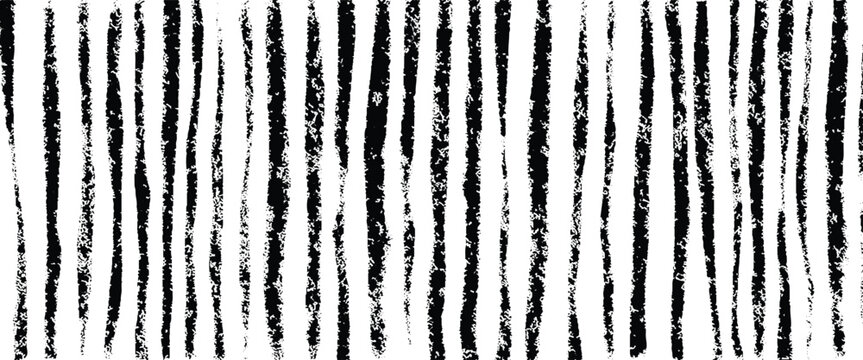 Black and white vertical brush stroke stripes with rough textured edges and a distressed grunge feel