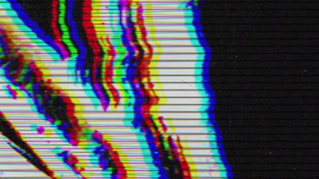 analog noise glitch vhs error tv static
