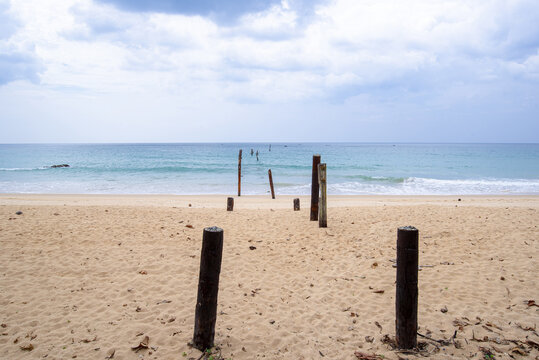 Beautiful nature sea summer background,Sand beach