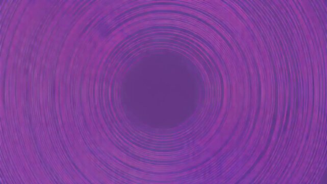 Hand Drawn Violet Ink Line Expanding in Concentric Circles on Transparent Background, Delicate Minimalist Motion Graphic