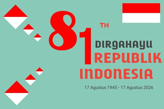 HUT RI 81 Dirgahayu Republik Indonesia Tosca Design Template