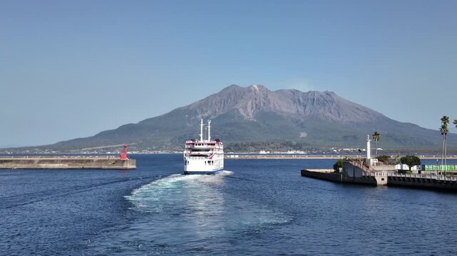 March 23 2025  Kagoshima Harbor scenic view