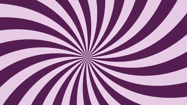 Purple spiral sunburst pattern with rotating hypnotic radial lines