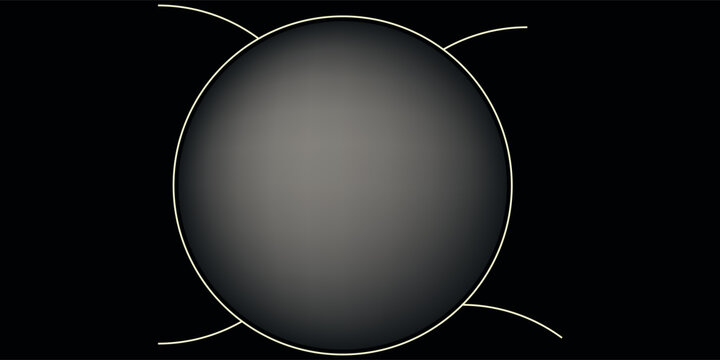 Abstract Luxury Black Background with Sleek Curved Silver Lines and Gradients