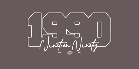 Fototapeta na wymiar Retro vintage typography college varsity motivational quote and slogan print for graphic jersey, tee, hat, t-shirt, sweatshirt, or wall art design - Vector