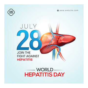 World Hepatitis Day concept. Hepatitis Theme and awareness poster. 
Vector illustration