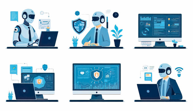 Cyber security concept featuring digital protection systems, secure technology, data monitoring, and advanced information security solutions for modern business environments